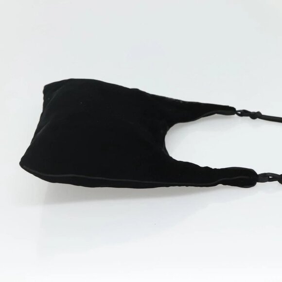 PRADA Shoulder Bag Velor Black - Picture 4 of 14